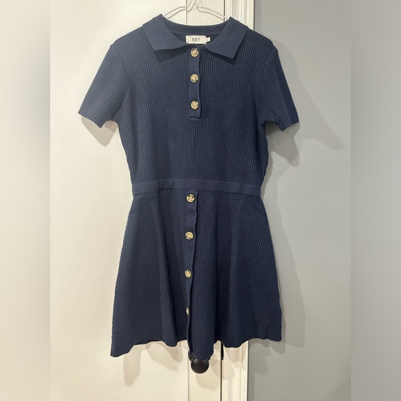 Set Active Polo Knit Dress in large NWOT - Picture 4 of 4